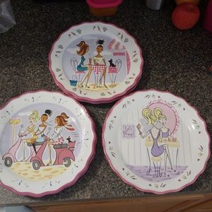 Set3 Mary Kay. Girlfriend collection ceramic plates.